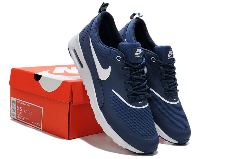 nouveau nike air max 87 90 hommes chaussures noir bleu blanc (3)